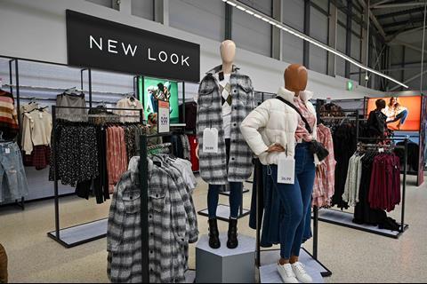New Look clothing on display in Asda Wigan